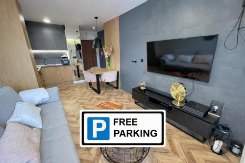 CENTRUM PCK 5A 4 osobowy winda balkon parking w hali garażowej gratis – khách sạn tại Mokre