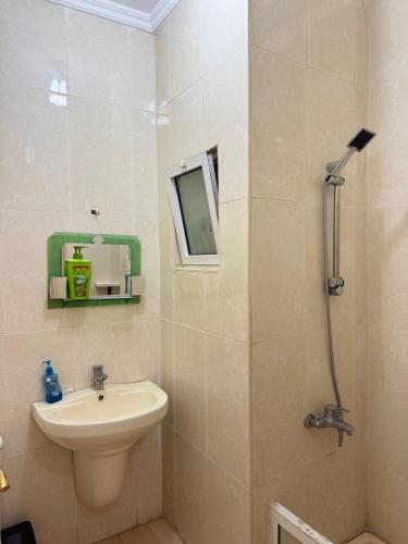 Bathroom, panorama sea view apartment in Dead Sea