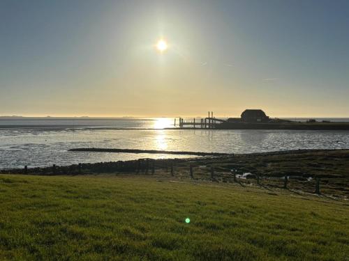 沙灘, Ferienwohnung Speelwark Dagebüll (Ferienwohnung Speelwark Dagebull) in 達格比爾