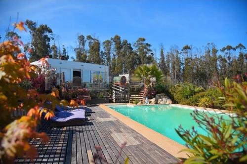 Brisa Mar Spa Parcela Casa Piscina Tinaja Sauna Cama de Cuarzo Algarrobo Tunquen
