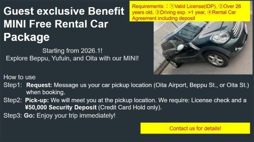 Entire house for rent in Beppu with a dog run