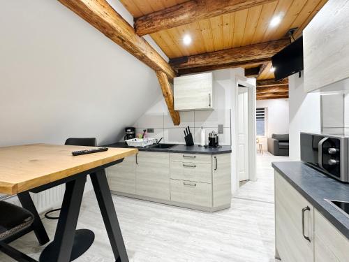 廚房, Ferienwohnung3 Grimma in 格里馬