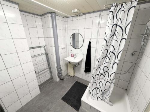 浴室, Ferienwohnung in Egelsbach bei Frankfurt am Main in 埃格爾斯巴赫