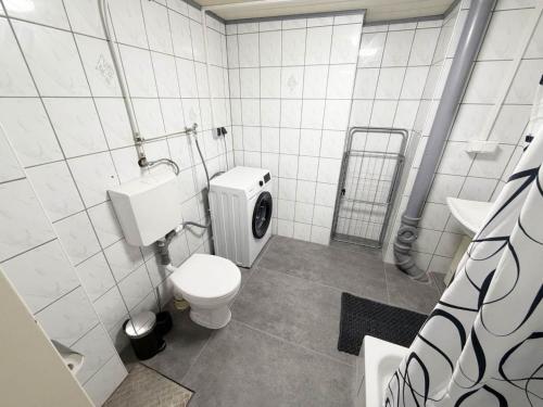 浴室, Ferienwohnung in Egelsbach bei Frankfurt am Main in 埃格爾斯巴赫