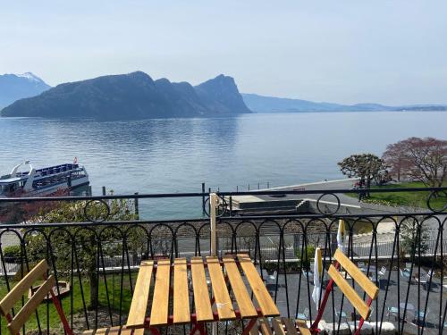 陽台/露台, BnB Villa Kapellmatt in 菲茨瑙