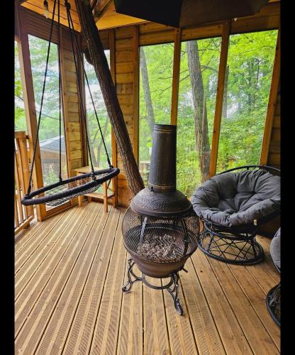 Iekārtas, Petit chalet 4 personnes bain nordique in Conflandey