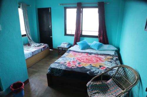 1 double bed