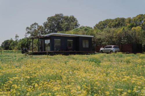 Casa en balneario Los Pinos, rural, vista al Rio