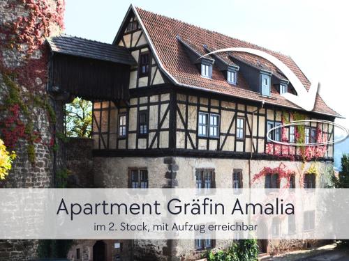A szálláshely kívülről, GRÄFIN AMALIA - Elegantes Apartment in der historischen Hinterburg Schlitz- nahe Fulda (Amalias Burgwohnung - stilvolles Apartment mit Aufzug & Garten in der Hinterburg Schlitz - 2 Schlafz) in Schlitz