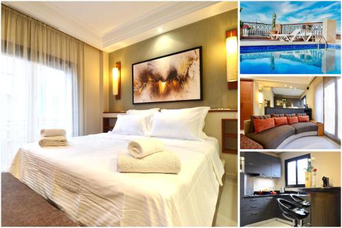 1 King BR with AC, Roof Pool & View-Perfect for 2- City Center