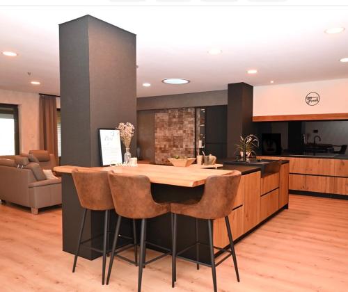 ห้องครัว, Luxusapartment, Sauna, Gourmetküche & Naturidylle (Luxusapartment, Sauna, Gourmetkuche & Naturidylle) in ปีเตอร์สฮาเกน