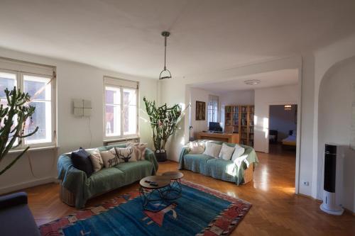 Großes Urbanes Design-Apartment mit 2 Balkonen