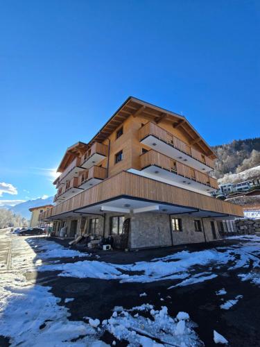 Penthouse Studio I mit Balkon und Ausblick in Vorfusch