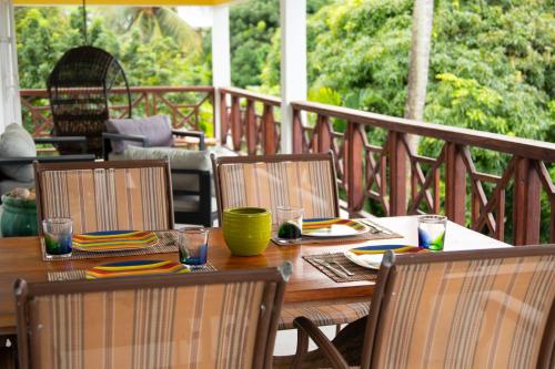 Balcony/terrace, La Caye - Ocean View Villa in Calibishie