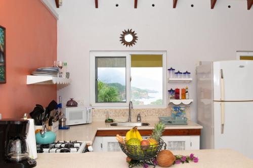 Kitchen, La Caye - Ocean View Villa in Calibishie