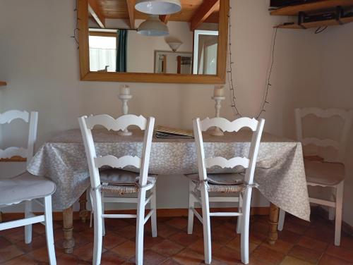 위쌍 La Maisonnette - animaux acceptes, parking prive, jardin plein sud 4성급 싱글룸 레스토랑