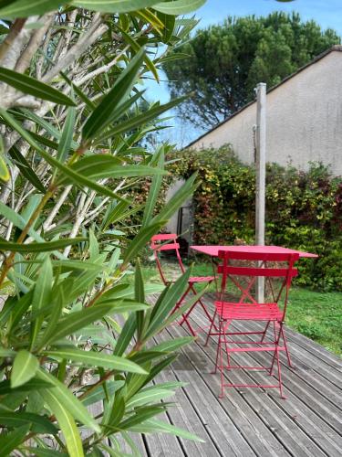 Garden, Chambre d'hotes "Mirabel" in Saint-Jean