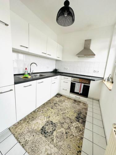 Küche, Bright temporary apartment in Schkeuditz near Flughafen Leipzig/Halle