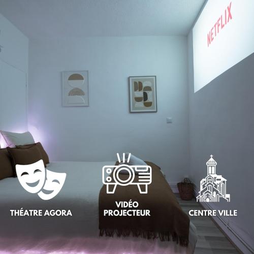 Vidéoprojecteur - Centre - Tout à pied - Balcon
