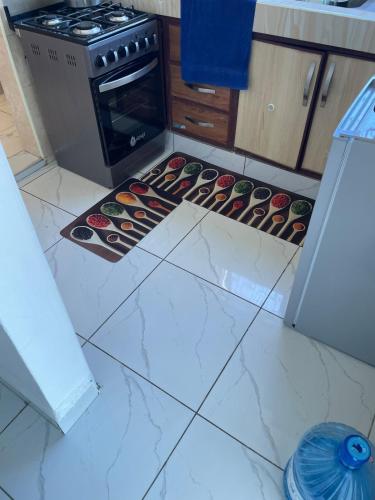 Kitchen, Tulivu Sentosa 1bdrm Apartment in Bamburi in Mombasa