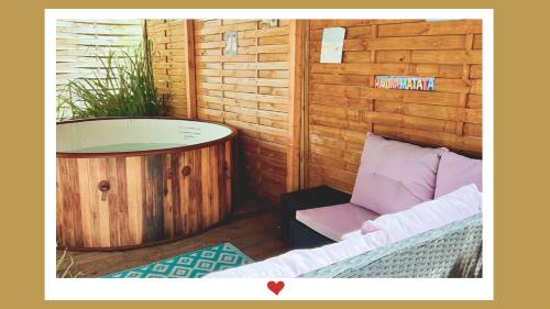 桑拿, Berghupferl-Alm mit Wellnessoase im Garten in 弗林特斯巴赫阿姆因