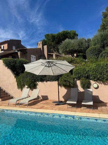Villa avec vue sur le Golfe de St Tropez - Location, gîte - Grimaud