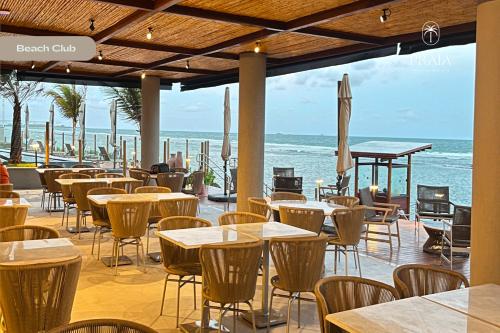 레스토랑, Praia Exclusive Muro Alto by Sintta in 무루 알투 비치