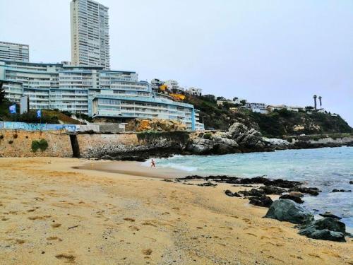 departamento frente a playa Los Lilenes