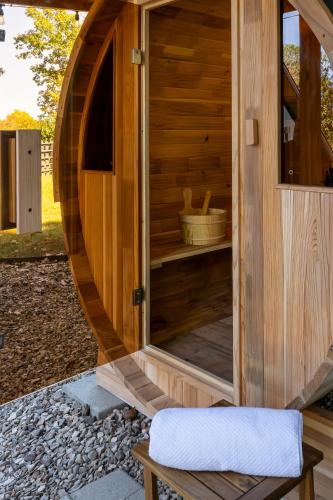 Sauna, Modern A Frame Cottage in Prairie Creek (AR)