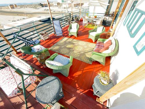 Balkons/terase, Comodo apartamento en un segundo piso en playa las piscinas in Chanaral