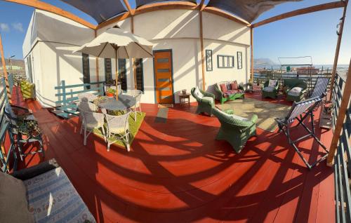 Balkons/terase, Comodo apartamento en un segundo piso en playa las piscinas in Chanaral