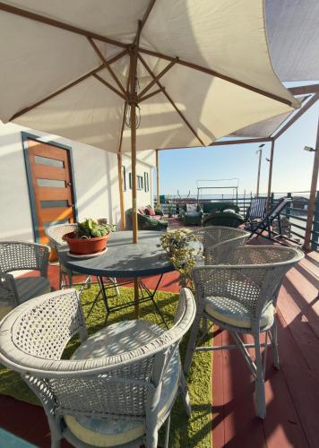 Balkons/terase, Comodo apartamento en un segundo piso en playa las piscinas in Chanaral