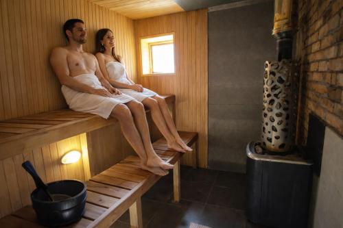 Modern Sauna Cabin in Horse Ranch in Paukštakiai