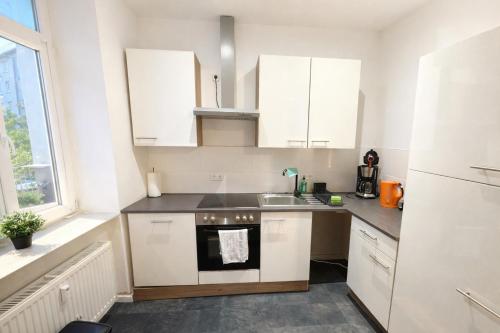Konyha, Ferienwohnung Zentralglück (Ferienwohnung Zentralgluck) in Meerane