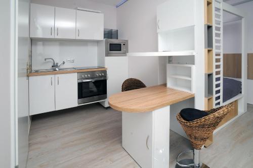 ห้องครัว, Designpension Idyll Nr2 Hotel Garni in เวอร์นิเกอโรเดอ