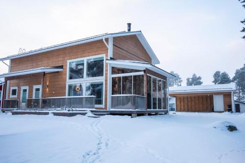 Unterkunft von außen, Villa Siltasaari in Sotkamo