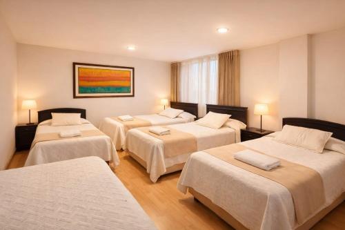 5 twin beds