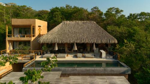 Viesnīcas āriene, Casa Yute Boutique Hotel Playa Aragon in San Agustinillo