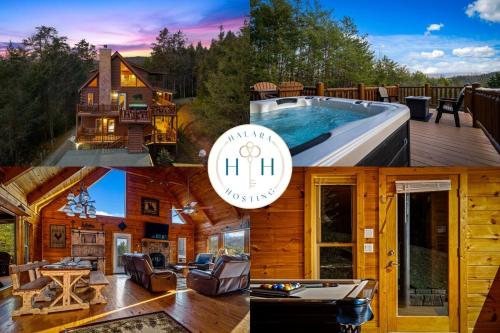 Smoky Mtn Cabin with Hot Tub, Views & Firepit – khách sạn tại Pittman Center