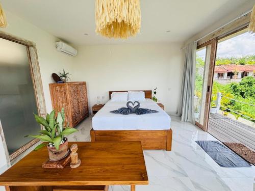 Trika Surfcamp Bali Room Type - Deluxe Double Room with Balcony and Sea View