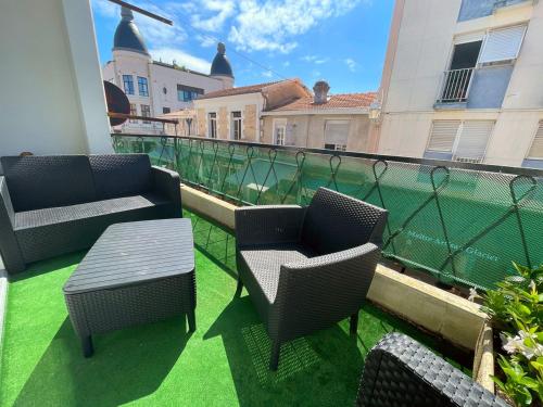 Le vitrail d'Arcachon - Appt Spacieux Terrasse Ménage draps inclus