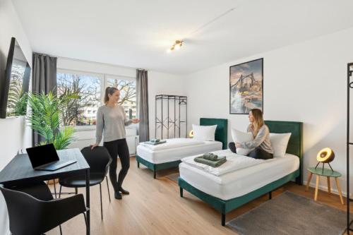 Premium Quartier One - 5 Bedrooms, 2 Parkplätze, für Familien & Teams