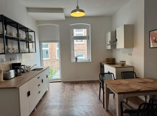 köök, Appartement "Peter" in Köthen mit 3 Schlafzimmern (Appartement "Peter" in Kothen mit 3 Schlafzimmern) in Kothen