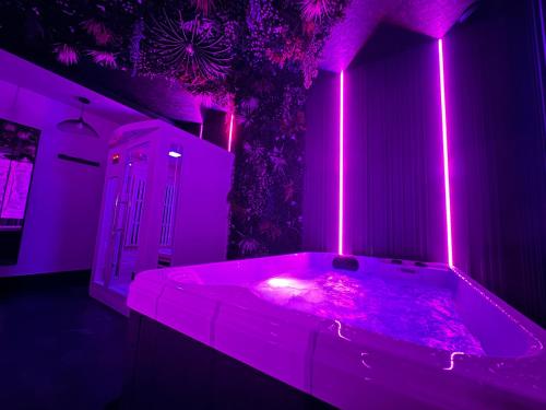 Love room spa et bien etre avec jacuzzi et sauna in Cosse-le-Vivien