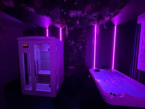 Love room spa et bien etre avec jacuzzi et sauna in Cosse-le-Vivien