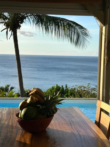 la kaz a thomy villa privee vue mer piscine et spa in Pointe-Noire