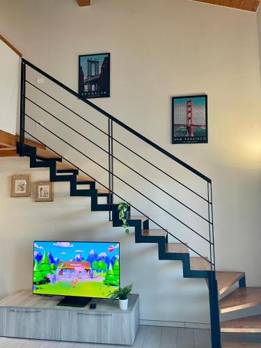 共用Lounge/電視區, Bnbook Casa dei Salici in 伊斯普拉