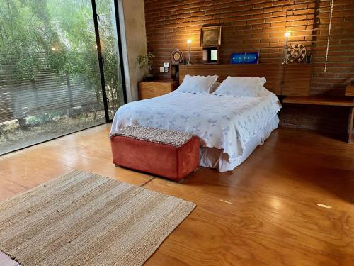 Habitación rodeada de naturaleza