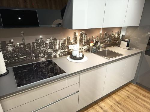 Kitchen, Exklusive Ferienwohnung 2 im Herzen des Spessarts in Schollbrunn