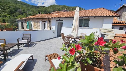 Balkons/terase, Le 2 Marie - Ligurian Hills Holiday Home in Caravonica